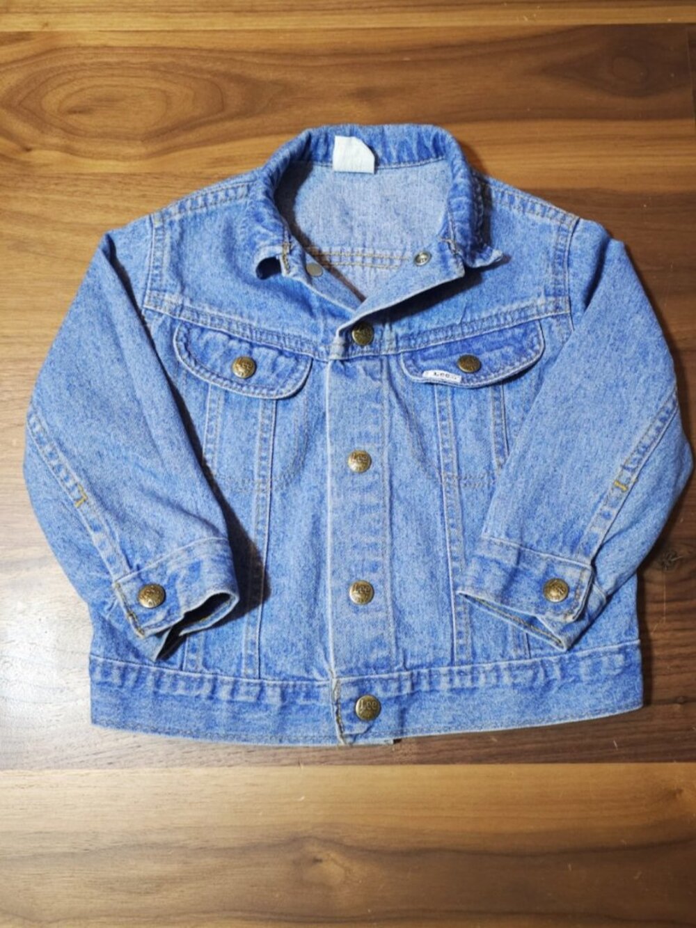 Vintage 80s Lee Riders Toddler Denim Jacket 3T Made in USA Trucker Jean EUC